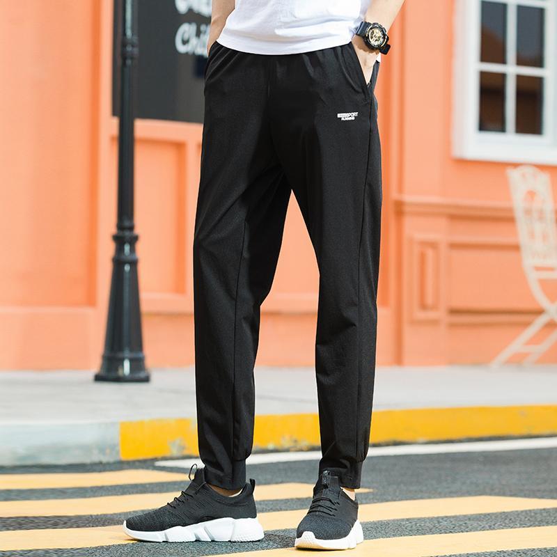 赛琪saiqi运动裤男士休闲裤2018秋季紧口系带时尚百搭潮男跑步健身