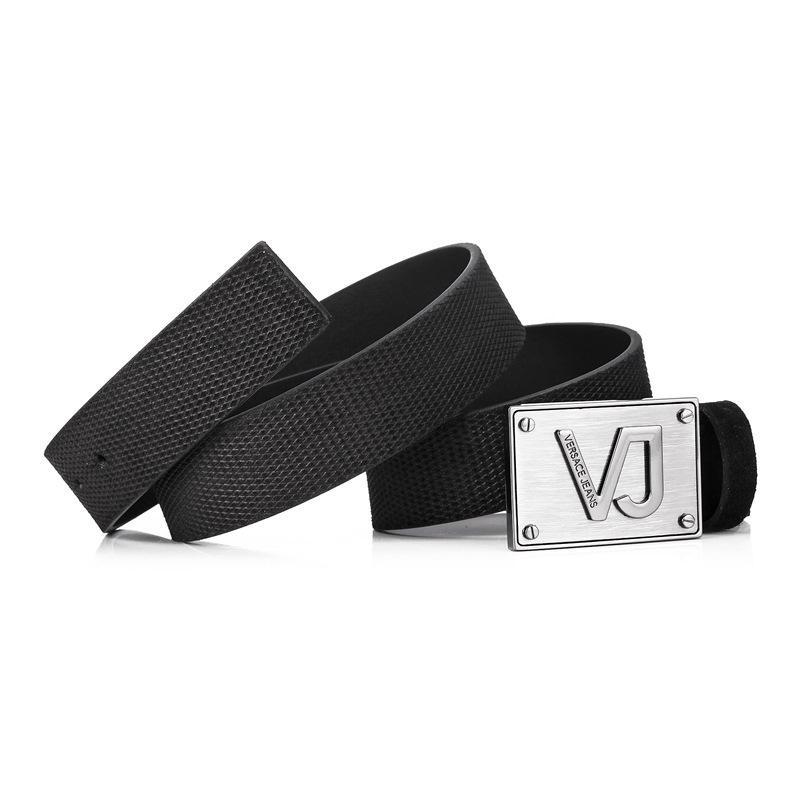 Versace JEANS 范思哲 男士皮革板扣式腰带皮带 D8YTBF10 77243
