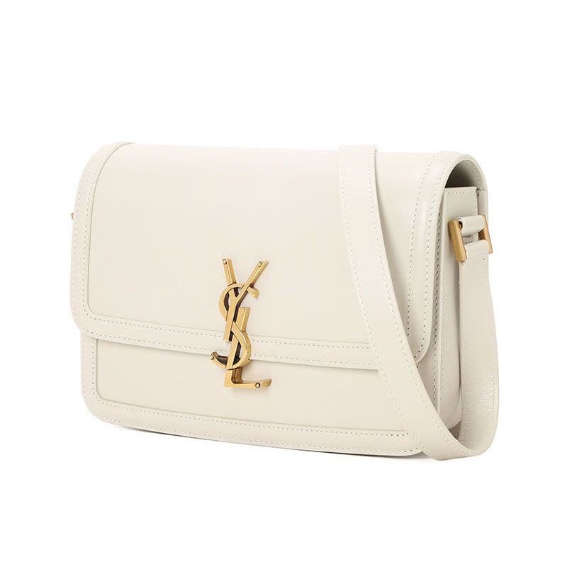 YSL 圣罗兰 SOLFERINO 口盖包中号 字母LOGO光面皮634305图片