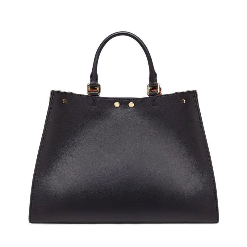 预售 芬迪 FENDI PEEKABOOTOTE包 金属十字扣 女士手提单肩包 光面皮8BH377图片