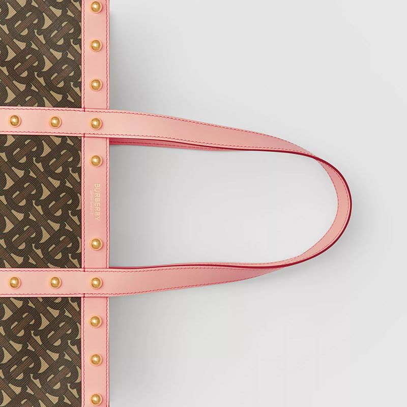 【预定】BURBERRY/博柏利 专属标识印花环保帆布竖版托特包 34*16*40CM图片