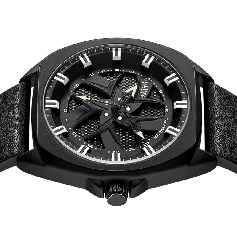 聚利时韩国时尚潮男绅士夜光防水活力石英男表运动手表jah138