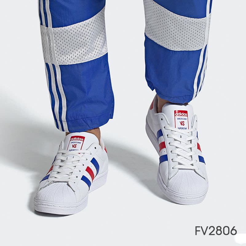 阿迪达斯正品鞋男三叶SUPERSTAR经典贝壳头休闲板鞋FV2806图片