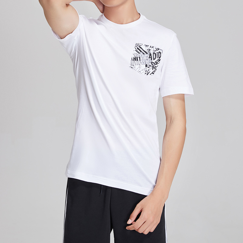 【自营】阿迪达斯男服短袖T恤圆领休闲运动服DV3096