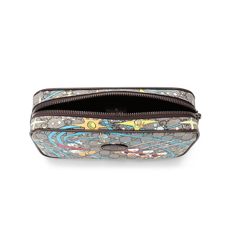 GUCCI 古驰 男女中性 人造帆布/皮革仿古做旧胸包斜挎包腰包 602695 2O4AT