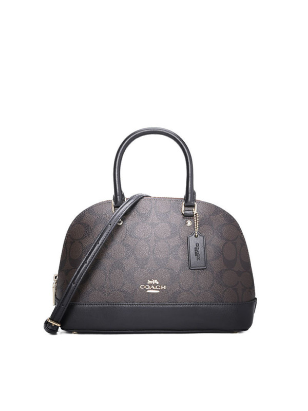 COACH/蔻驰 女包经典标志拼接手拎斜挎贝壳包 F27583 27x19x9CM