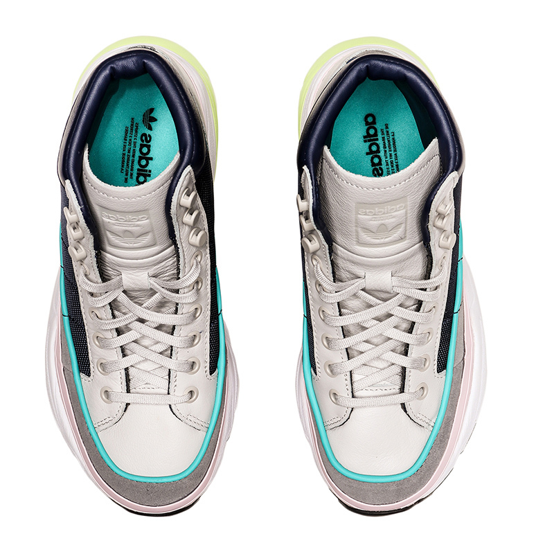 adidas阿迪达斯三叶草女鞋水原希子同款运动鞋高帮休闲鞋ef9096