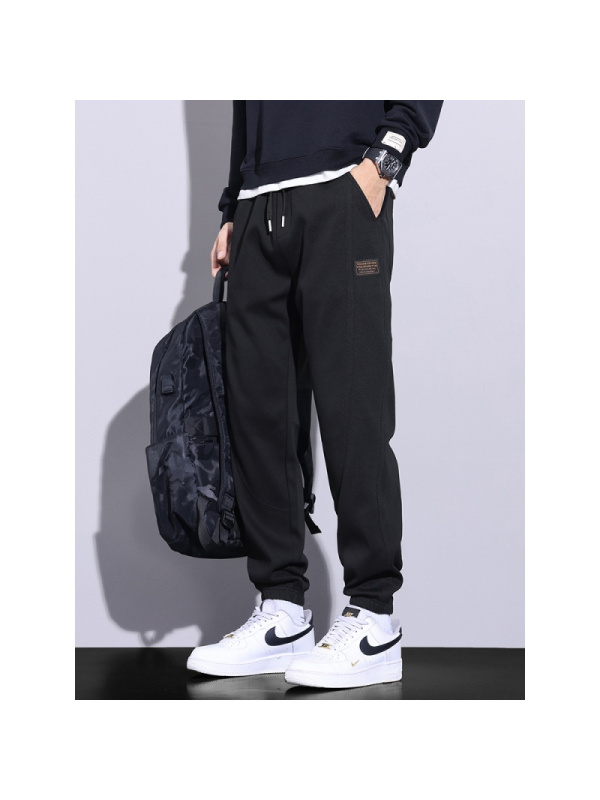 加绒运动裤男潮流休闲卫裤男士新款松紧腰舒适束脚裤男款