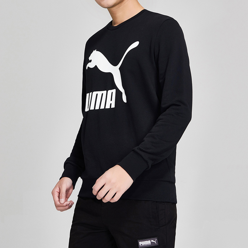 PUMA彪马男装休闲服针织套头衫圆领卫衣运动服579069