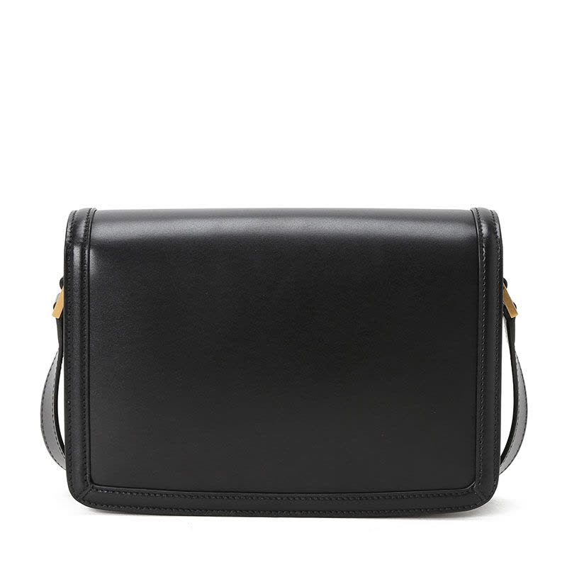 预售 圣罗兰YSL SOLFERINO 口盖包中号 字母LOGO光面皮 女士单肩包 634305金扣图片