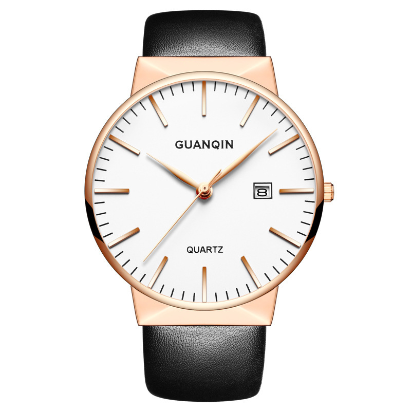 冠琴(GUANQIN)正品防水石英表时尚英表潮流定制学生高档腕表