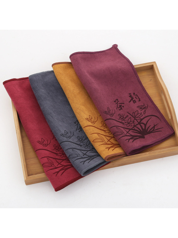 Ceba超细纤维印花吸水加厚小茶巾赠品茶布茶巾