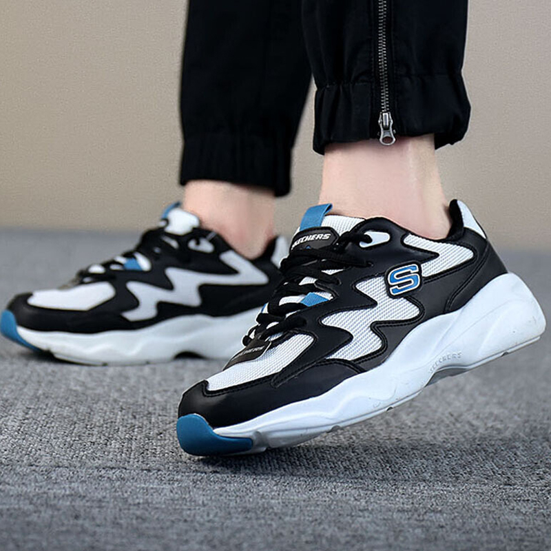 Skechers斯凯奇女鞋秋冬季新款运动鞋D’LITES熊猫鞋时尚复古厚底增高休闲鞋88888105