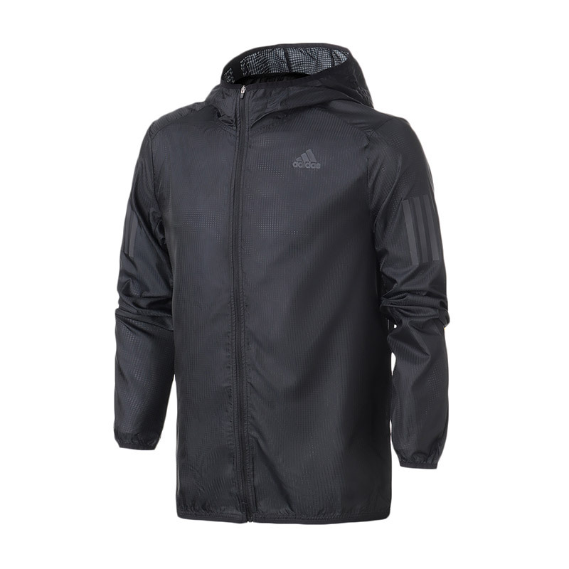 【自营】adidas阿迪达斯男子外套夹克跑步训练健身运动服DN8763 L DN8763黑