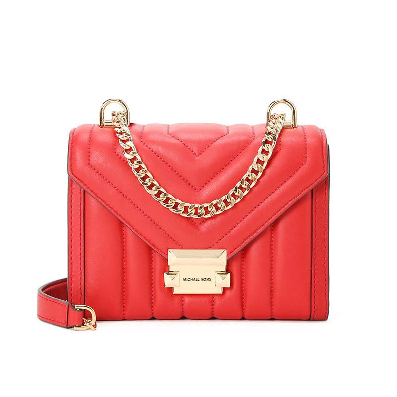 MICHAEL KORS MK Whitney锁扣口盖包 单肩斜挎包 30F8GXIL1T 金扣图片