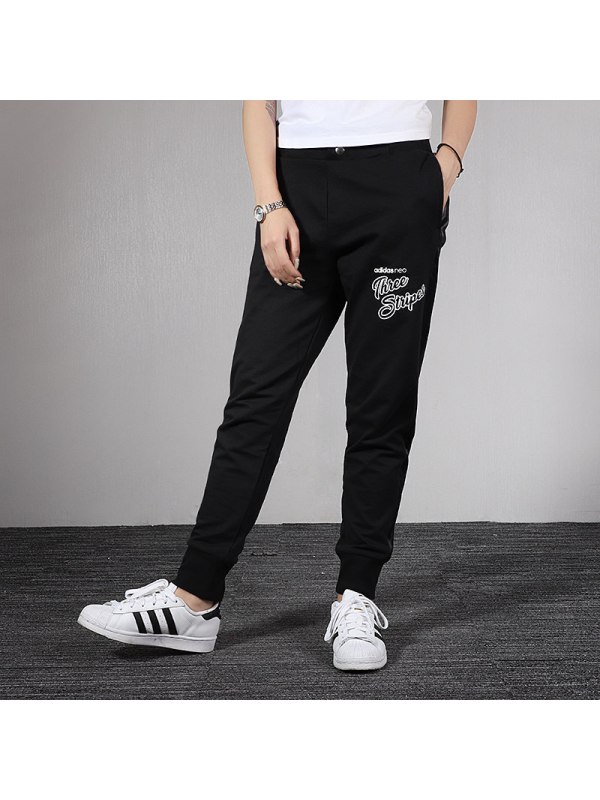 Adidas阿迪达斯运动裤女2020秋新款跑步训练休闲裤透气长裤EI4272