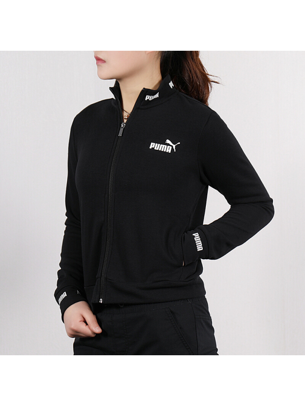 PUMA彪马女装上衣春季运动服时尚休闲青年立领棒球服跑步针织夹克外套84403