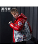 波司登漫威拼色时尚保暖中款短款羽绒服男士青年冬季潮