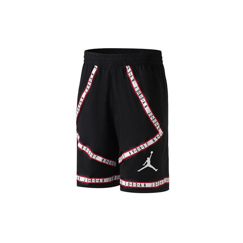 耐克男装运动短裤春JORDAN系列时尚拼接休闲运动裤AJ1109 L AJ1109-010黑+白