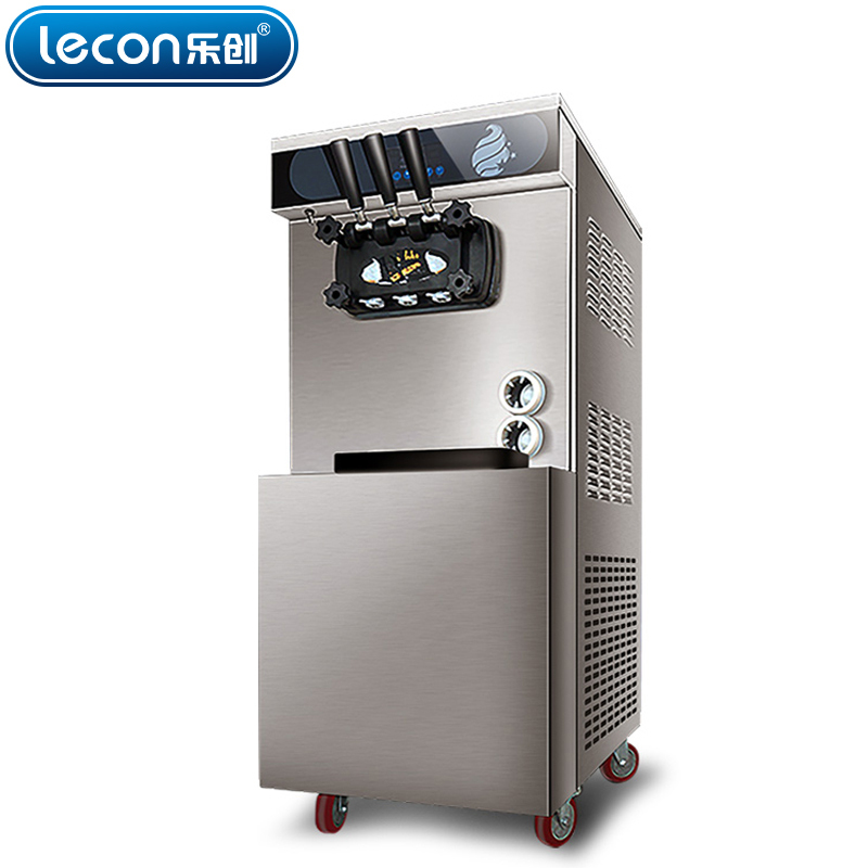 leocn乐创冰淇淋机2500w功率商用冰激凌机器全自动雪糕机不锈钢内胆