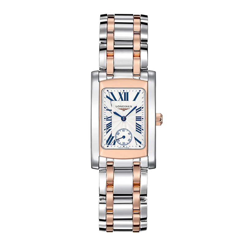 浪琴(Longines)手表 黛绰维纳系列 女士钢带腕表 石英表女优雅女表L5.155.5.71.7