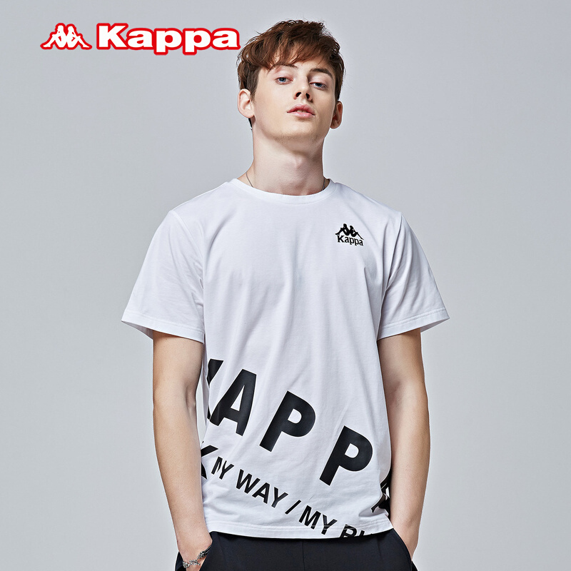 Kappa卡帕夏季男运动T恤潮流个性透气男休闲T恤K0815TD71D