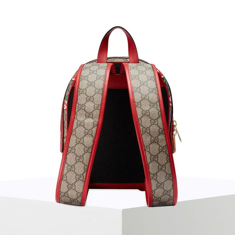 预订 20春夏款 20春夏款 GUCCI 限定款 双G苹果图案 双肩包 22*29*14CM图片