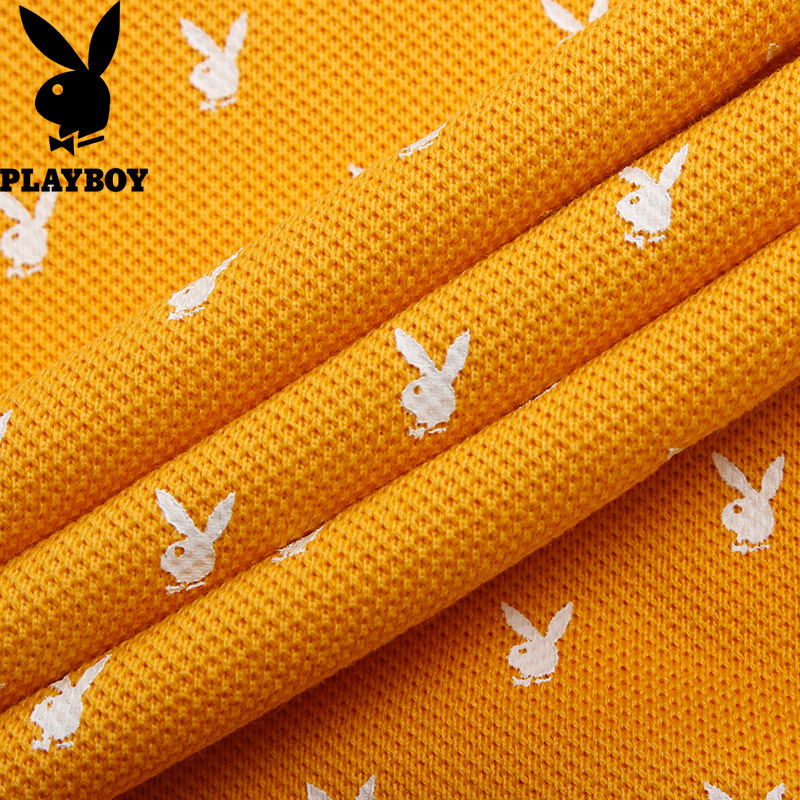 花花公子(PLAYBOY)T恤短袖男 休闲商务修身T恤短袖青年男士Polo衫半袖翻领