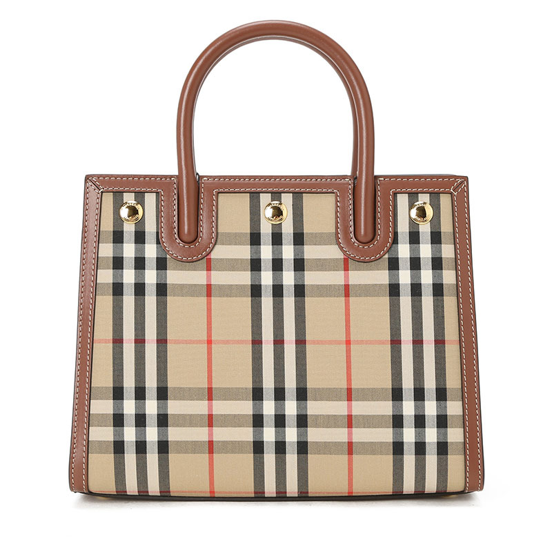 预订20新款 BURBERRY Title 迷你 泰尔勒包 经典格纹 手提 斜挎包8025267