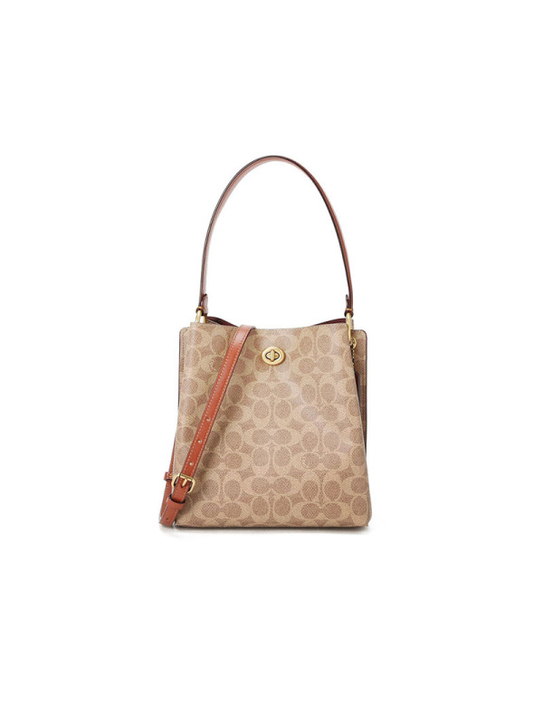 预订COACH CHARLIE 水桶包 单肩包1027 银扣