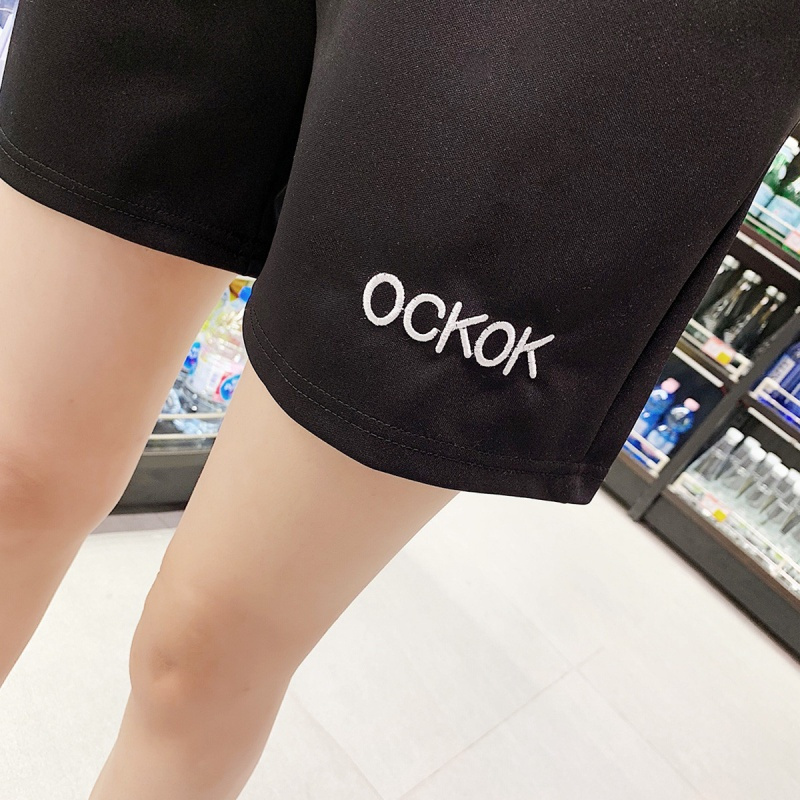 2019夏运动短裤女宽松跑步健身热裤bf阔腿裤女