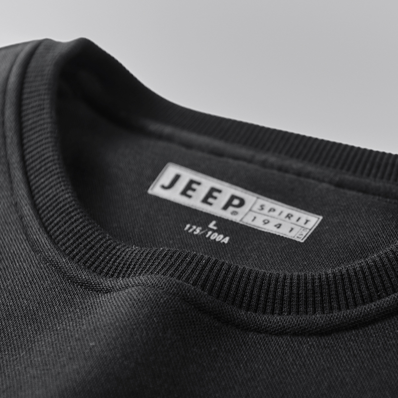 JEEP吉普男士卫衣秋季韩版秋衣服春秋款圆领印花上衣潮打底衫男