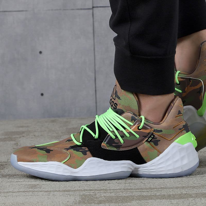 Adidas阿迪达斯男鞋2020秋新款哈登4代迷彩实战篮球运动鞋FY2789图片