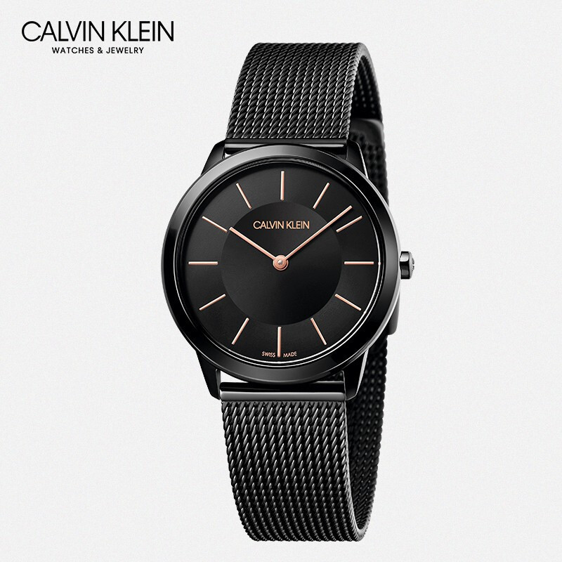 CK卡文克莱 CalvinKlein手表 男女士腕表 石英表 Minimal系列 经典简约