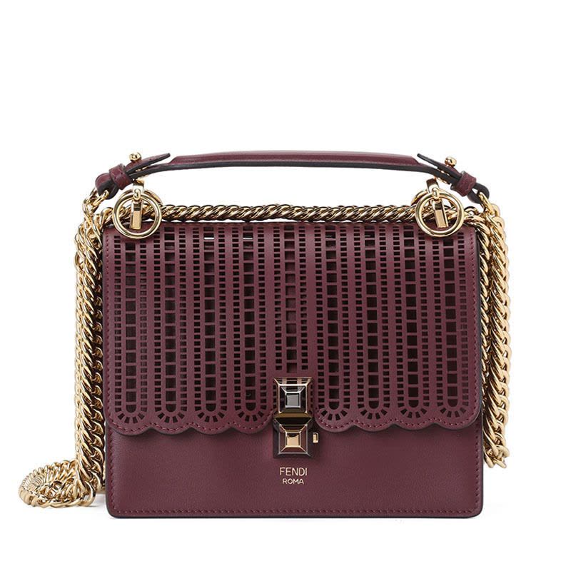 FENDI KAN I 镂空款单肩包 小号 8M0381 19x14x9CM图片