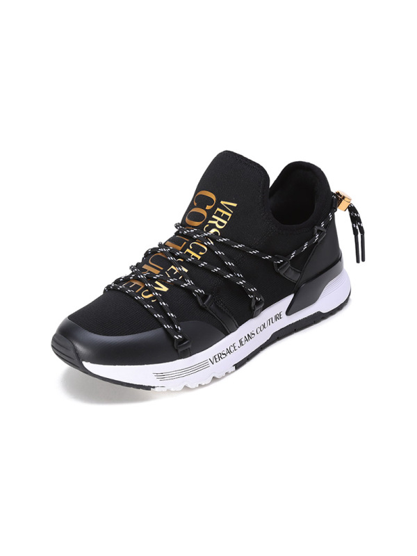 范思哲 VERSACE JEANS COUTURE 男士织物等材质一脚蹬休闲运动鞋72YA3SA6 ZS046