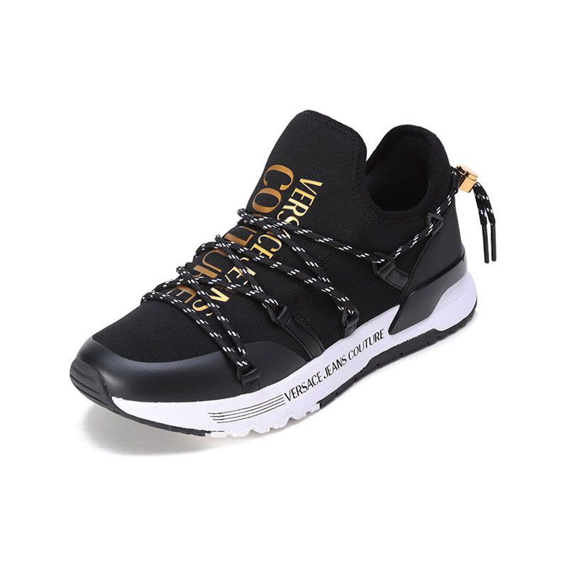 范思哲 VERSACE JEANS COUTURE 男士织物等材质一脚蹬休闲运动鞋72YA3SA6 ZS046图片