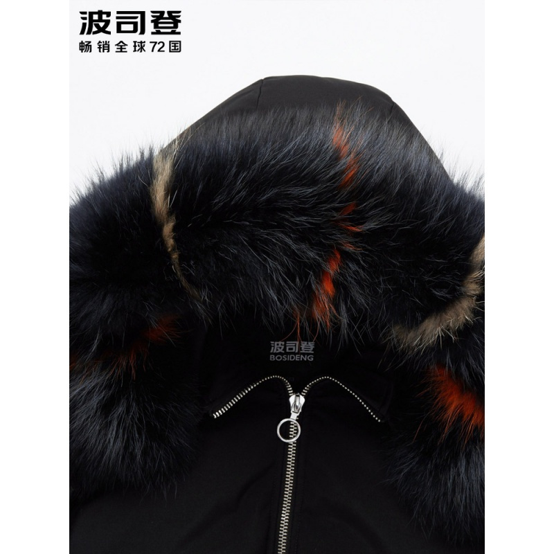 波司登新款大毛领羽绒服女长款过膝修身显瘦冬季厚外套