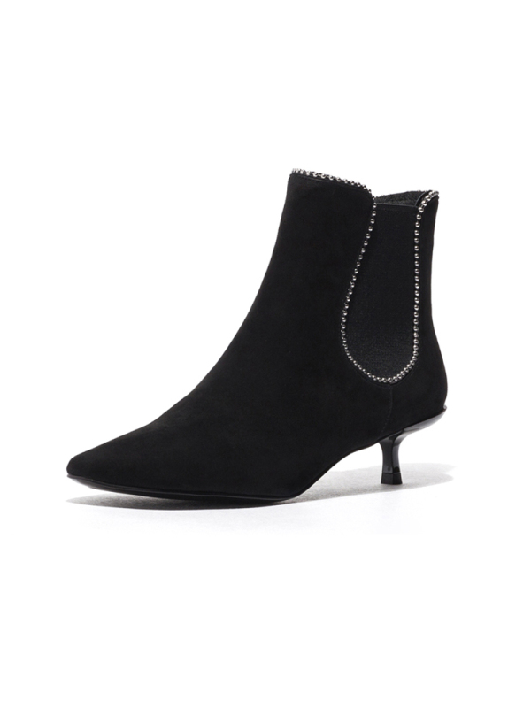 星期六(ST&SAT)旗下冬款尖头细跟切尔西短靴女DF94116551