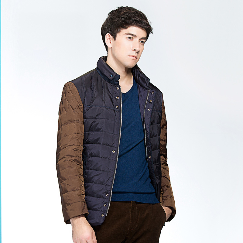柒牌SEVEN男装羽绒服冬季青年男士时尚商务休闲立领保暖羽绒服外套
