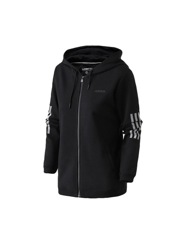 ADIDAS阿迪达斯女子休闲舒适运动外套夹克连帽外套DM2056