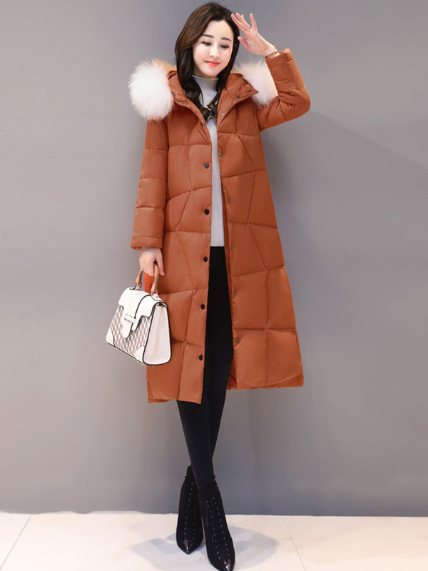 丝柏舍冬装女2020大毛领拼色中长款保暖舒适羽绒服s84b0156y参数