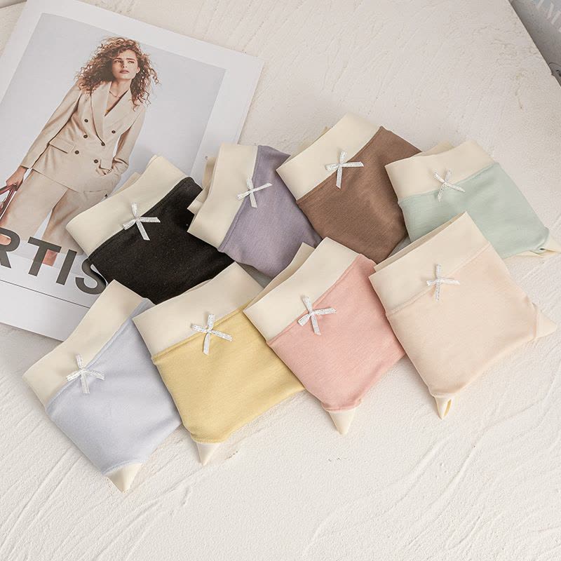 [托管]7A裆亲肤舒适女士内裤 桑蚕丝裆无痕内裤 中腰内裤女图片