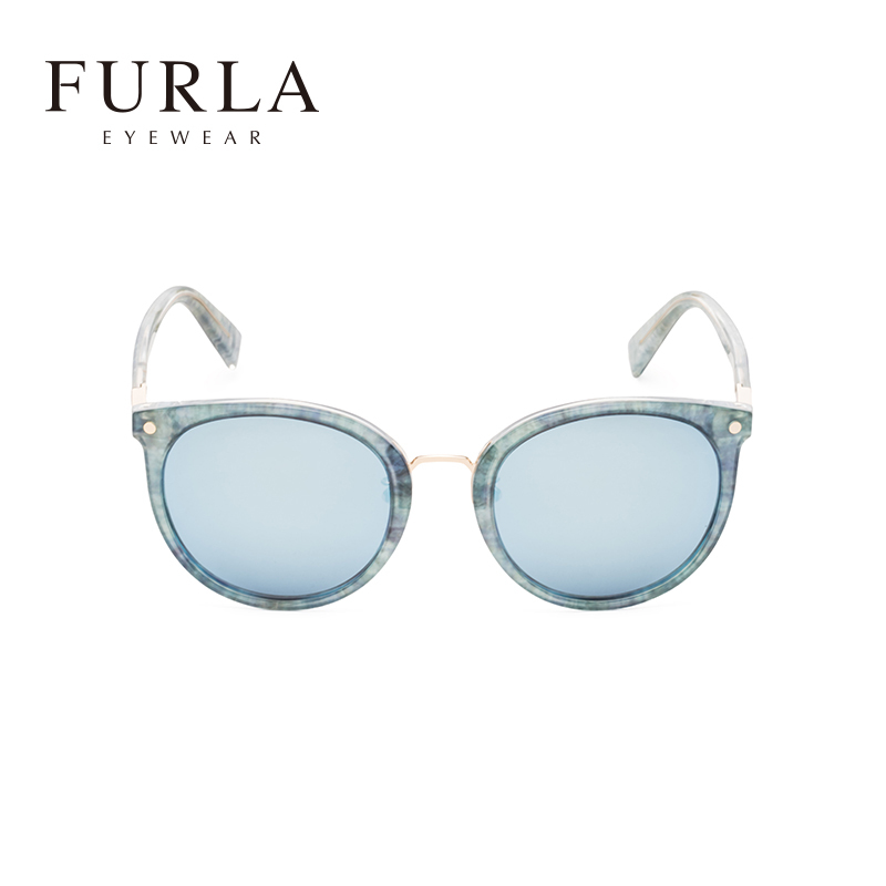 FURLA芙拉意大利品牌新款时尚太阳镜圆脸百搭女士眼镜