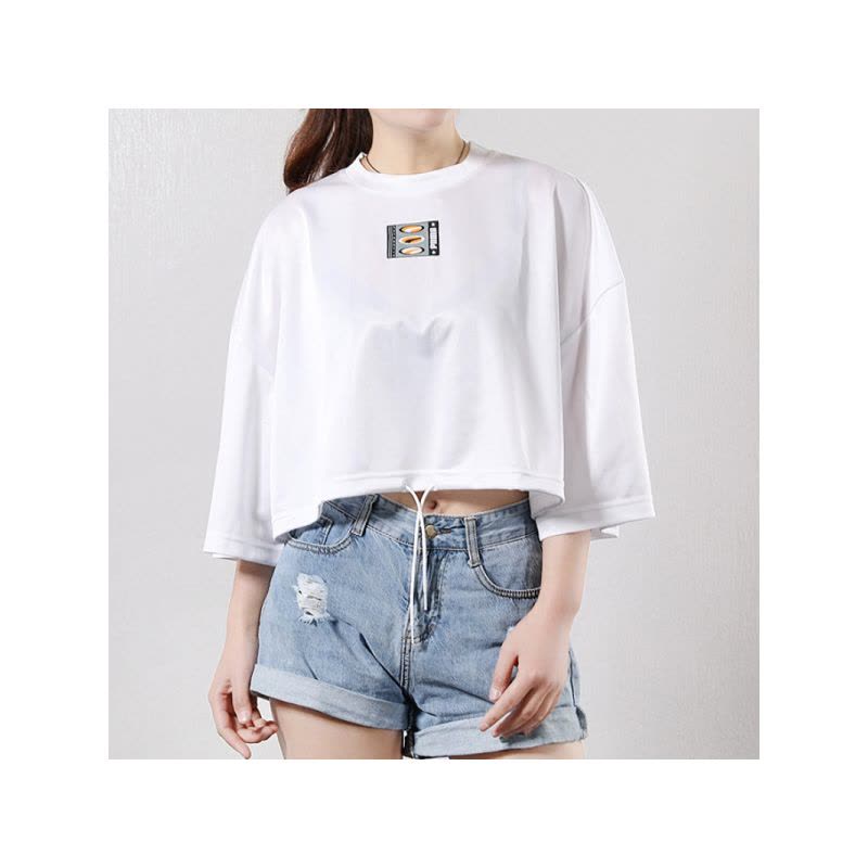 PUMA彪马女子短袖休闲运动半袖圆领短款T恤579523-02图片