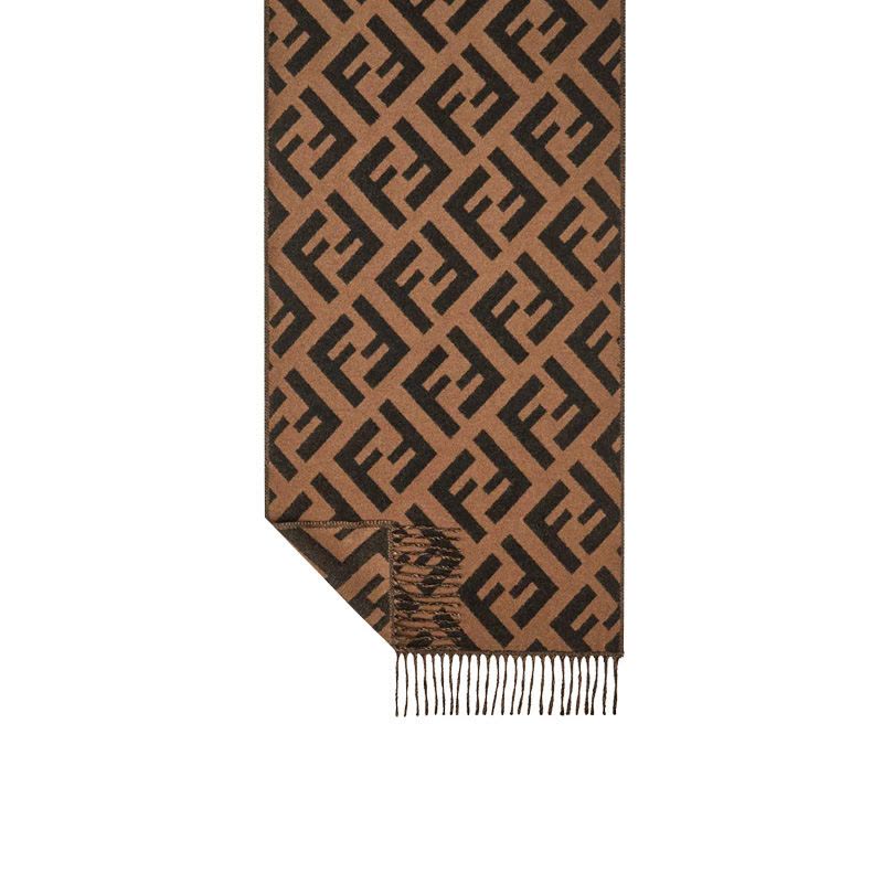 预订FENDI\芬迪 FF经典图案羊绒围巾45*170CM图片