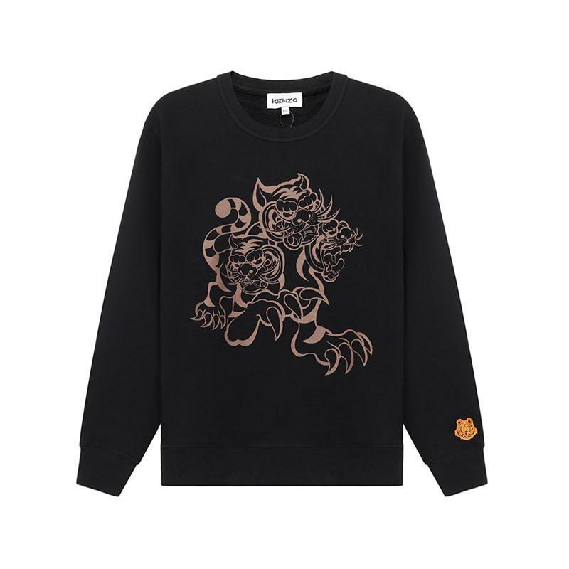 高田贤三 KENZO 女士 棉质圆领长袖卫衣运动衫FB5 2SW825 4ML