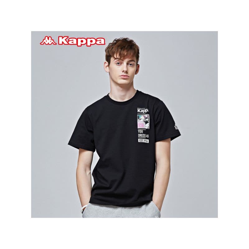 Kappa卡帕男运动短袖休闲T恤半袖运动短袖|K0815TD66D_1图片