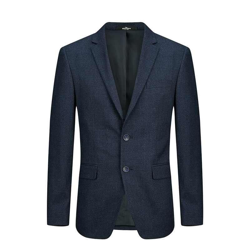 柒牌SEVEN男装新款西服套装时尚修身西服正装2018年新款秋冬套西西裤子115C10060