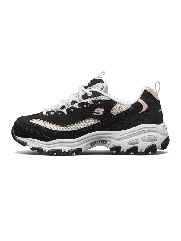 SKECHERS(斯凯奇)2019D\’LITES系列时尚绑带运动鞋春季女子休闲鞋13144-BKLP